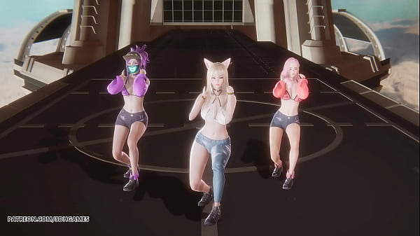 Play MP4 - &lbrack;MMD&rsqb; Unis - Curious Ahri Akali Seraphine Hot Kpop Dance League of Legends Uncensored Hentai