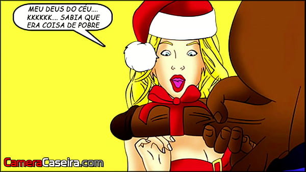 Patricinha ganhou a Rola Negra_de Presente de Natal do_Porteirodo Prédio