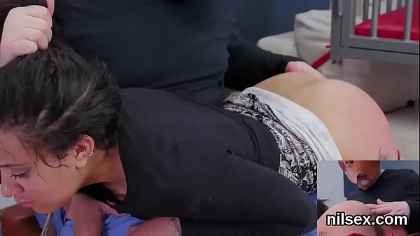 Unusual nympho is brought in butthole assylum for awkward therapy