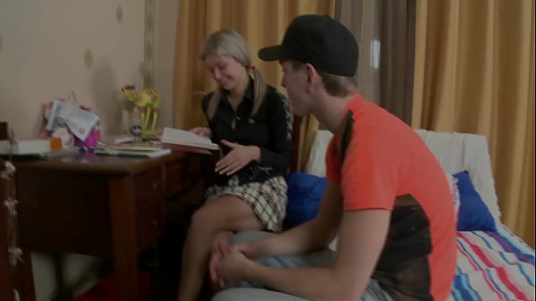 Fucking at bed with beauty blonde girl 