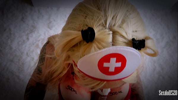 Sexy nurse zombie is back from the party halloween excited thirsty for milk pov sexdoll 520