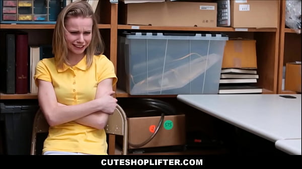 Cute_Blonde Skinny Teen Caught Stealing Fucked By Officer