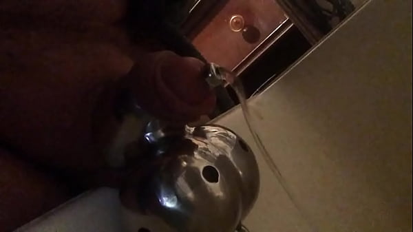 Play MP4 - Sounding plug piss precum chastity
