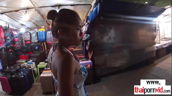 Skinny amateur asian slut sucking a huge white dick 