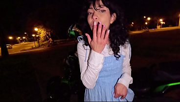 Almost Caught Public Blowjob & Creampie Petite Latina Cindy Luna Petite &ndash; Sneaky Motorcycle Sex Outdoor Amateur thumbnail