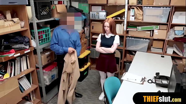 Cute_Irish redhead amateur shoplifter rough_fucked