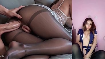 Amantes cachondos experimentan sexo anal masturb&aacute;ndome con ia 