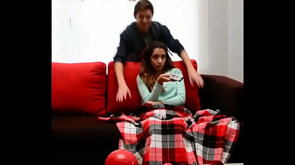 Girl thrown on couch 