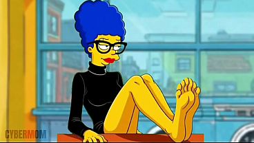 The dirty wrinkled soles of marge simpson's feet tarantino parody 