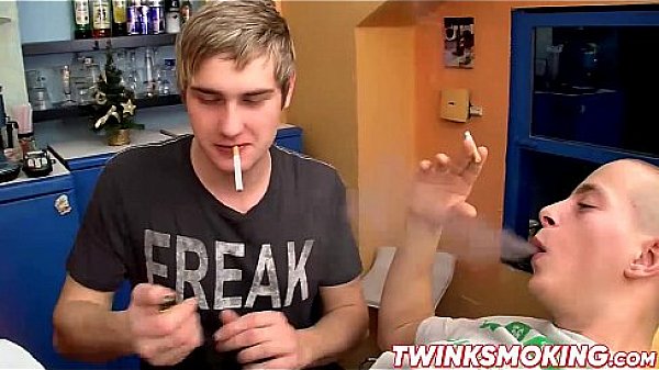 Hot Jerry and twink Timmy Clark smoking and fucking hard 