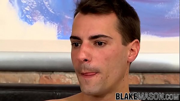 Handsome twink plays with his fuck stick 