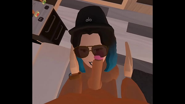 Rune the femboy getting blowjob