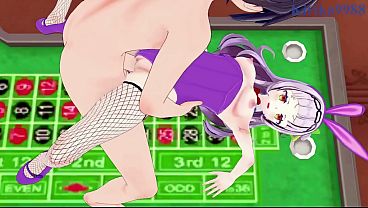 Murasaki Shion (Bunny Girl) and Tsunomaki Watame (Bunny Girl) intense sex. - Hololive VTuber Hentai