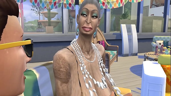 Play MP4 - GRANNY TREAT 2 - When the cuckolds are away the old tarts will play - Sims 4
