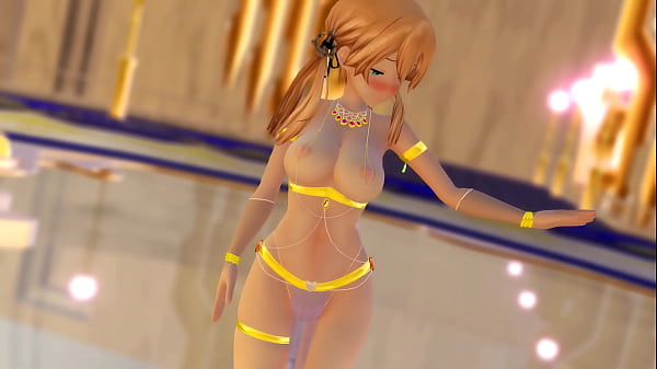Twintails girl shaking her ass mmd by ariak 