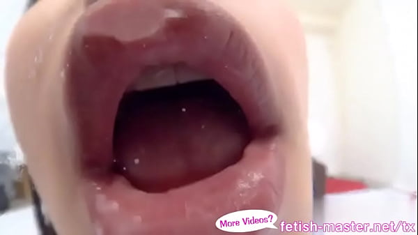 Japanese asian tongue spit fetish