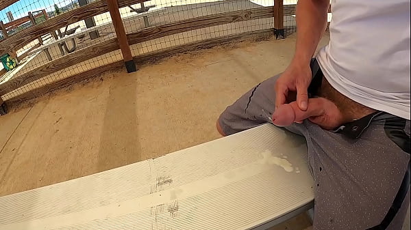 Freeballing In Shorts And Cumming At A Park thumbnail