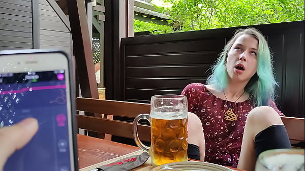 Remote Orgasm Control Of My Stepsister In Pub thumbnail
