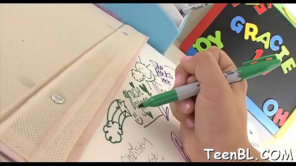 Demure darling is having fun taming boys horny shaft 