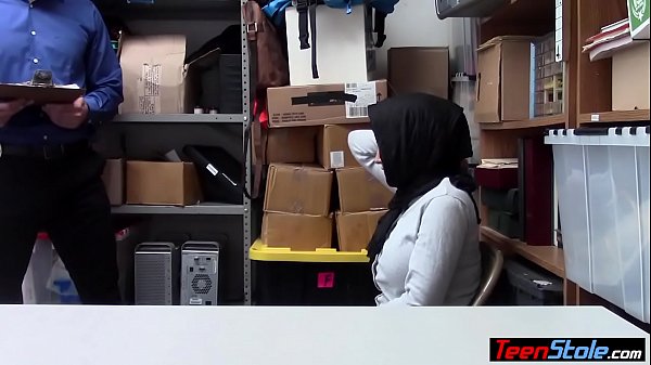 Play MP4 - Huge titted muslim teen thief fucked hard by a mall cop