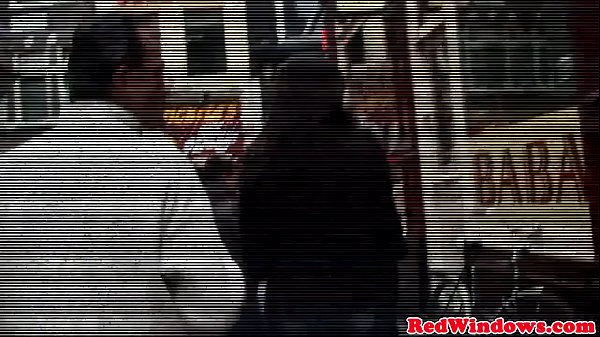 Blonde amsterdam whore sucks and_fucks cock