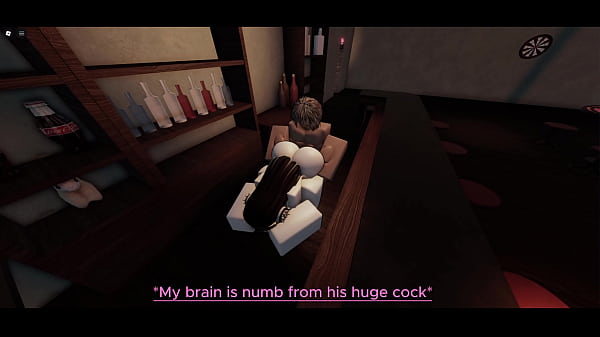 Slutty Roblox bartender loves getting dicked down 