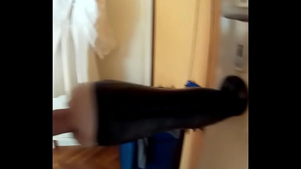 Fleshlight in door masturbation