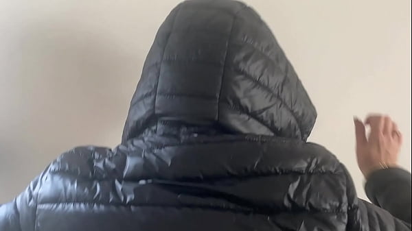 Public Tease In Torn Leggings &ndash; Blowjob & Doggy With Double Cum On My Black Downjacket thumbnail