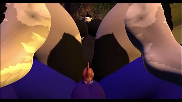 Dragon fucks a wild dino at campsite 