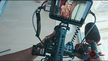 BTS Sexy Zoey Foxx gives sloppy head on penthouse balcony