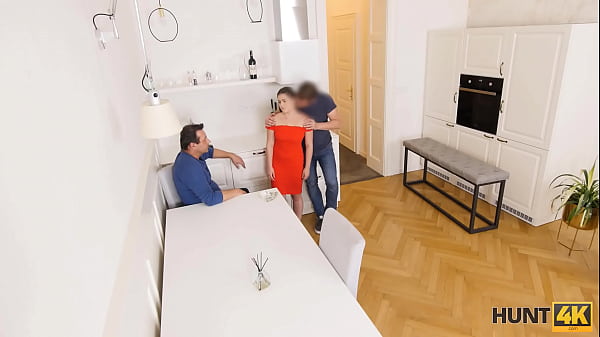 HUNT4K. Need_for money motivates man to sell girl pussyto hunter