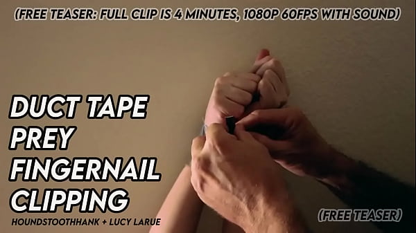 Duct tape prey fingernail clipping 