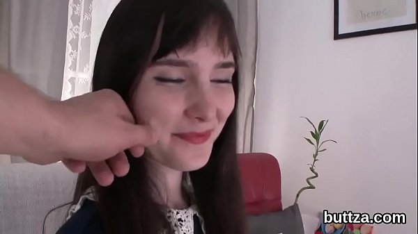 Astonishing model slips out of and stretches slender butthole for penetrating 