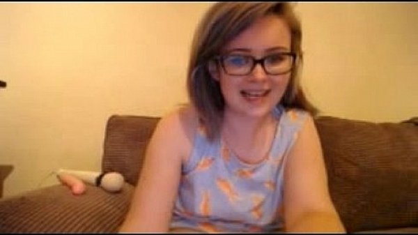 Cute nerdy teen webcam masturbation
