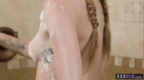 Wet tattooed redhead teen_hot massage by a professional