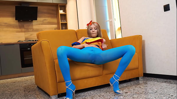 Snow White rides a big dildo - Anal riding - Deepthroat