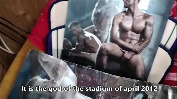 Handjob break with the 2012 Stadium Gods calendar 