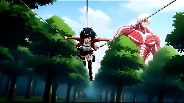 Nonton Mikasa Ackerman Hardcore Anal Sex With Titan Eren Yeager Outdoors In The Forest - Ai Generation Anal thumbnail