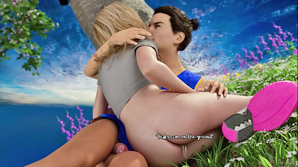 Chloe18 peeks at emily and pierce at the park after been chased by a crazy dog 