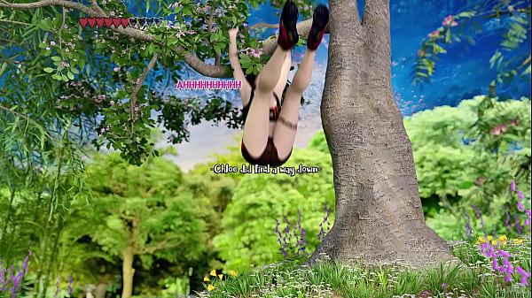 Chloe18 peeks at emily and pierce at the park after been chased by a crazy dog 