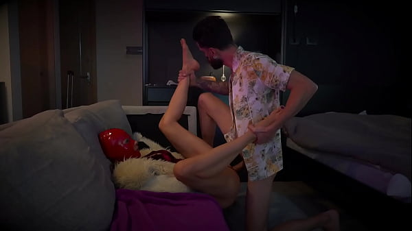 A tempting encounter with a mysterious beauty in red mask fetish