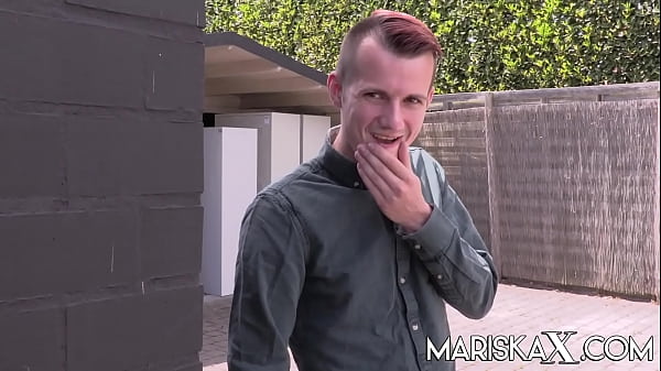 MARISKAX Busty blonde MILF takes on two dicks_outdoors