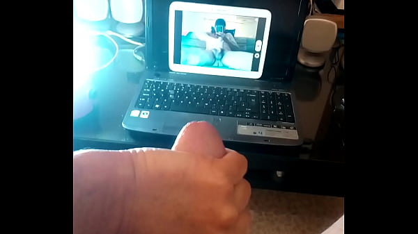 Stroking my meaty stick until it spews hot cum