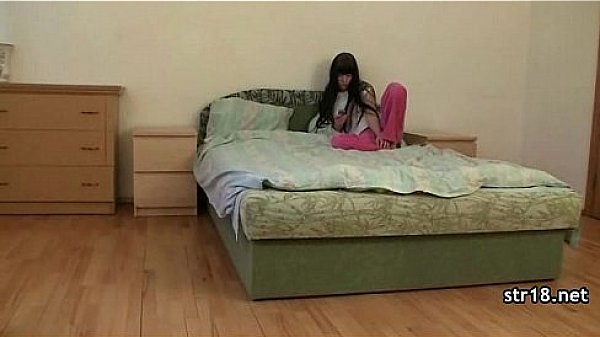 Teen slut enjoys hardcore dp! 