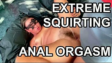 Massive Squirting Anal. Amateur Anal Squirt. thumbnail