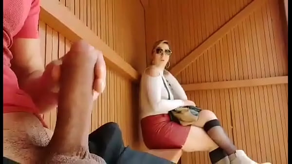 Omg public bus air a young slut surprised to find this tail waiting for the same bus as her what will she do