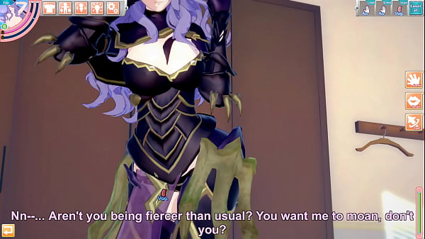 Fucking a purple haired female knight 