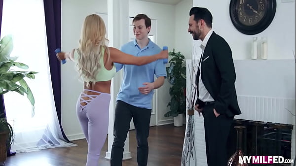 Caitlin Bell in Stepson Cock Workout