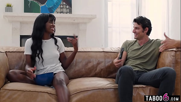 Play MP4 - Roommate triggers ebony MILF Nicole Kitt her problem with watching porn