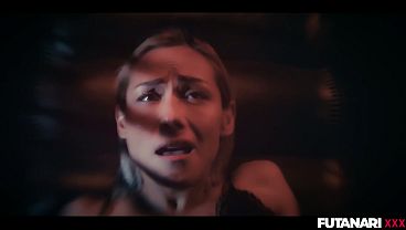 Horny Lesbian Grows Big Cock - Interracial Futanari Lezdom 